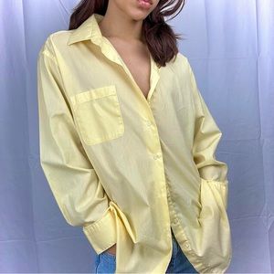 Bill Robinson Fitted Yellow Button Up Shirt 
Large